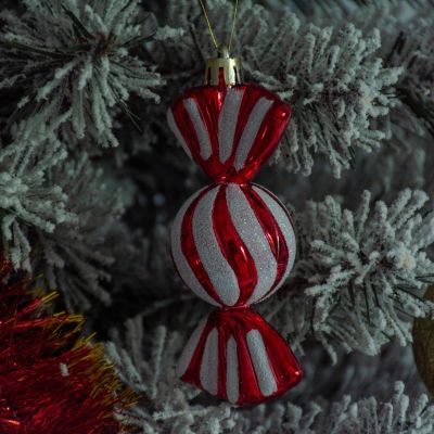 5. BOMBKA FORMÓWKA PLASTIKOWA BEZPIECZNA CUKIERKI 6SZT MICA CZERWONE