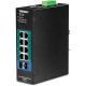 6. TRENDnet Switch 10-portowy przemysłowy Gbit PoE+ L2 metal IP30