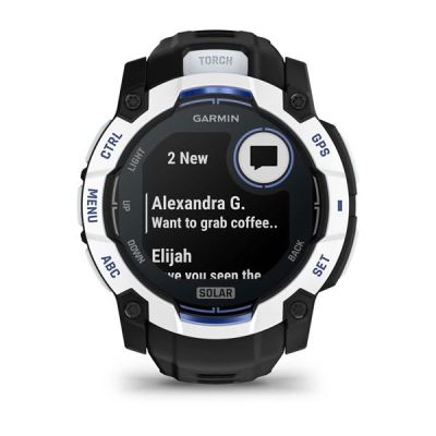 6. Smartwatch Garmin Instinct 3 Solar 010-02935-03 50mm czarno-biały