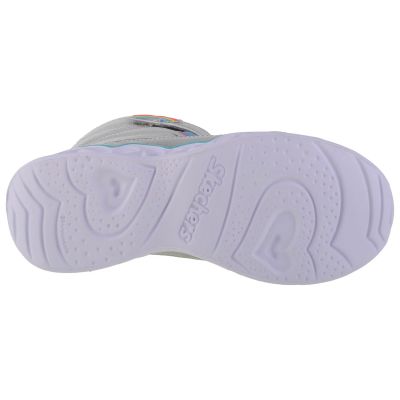 4. Skechers Sweetheart Lights - Sweet Styling 302668L-SMLT Srebrne 32