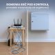 10. Extralink Szafa rack 12U 600x600 ASP Szara montowana na ścianie, drzwi blaszane pełne