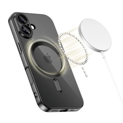 2. Etui Tech-Protect MagFlex MagSafe na iPhone 17 - przezroczysto-czarne