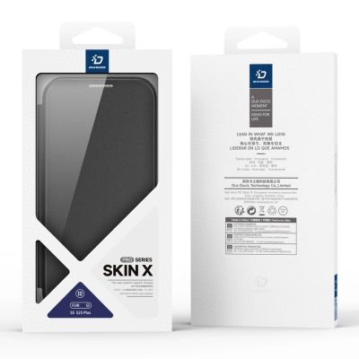 14. Etui Dux Ducis Skin X Pro na Samsung Galaxy S25+ z MagSafe i portfelem - czarne