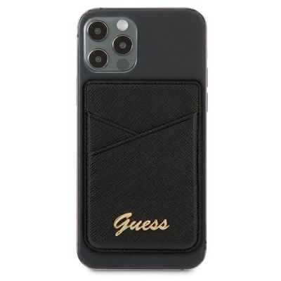 2. Portfel MagSafe Guess Saffiano - czarny