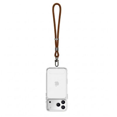 4. Smycz Tech-Protect C11S Rope Wrist Strap do telefonu - brązowa