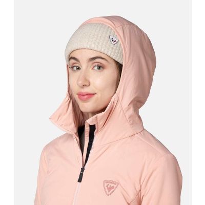 4. Kurtka damska ROSSIGNOL W Opside Hoodie Jkt różowa