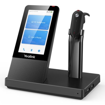 5. Yealink WH67 UC Zestaw słuchawkowy Bezprzewodowy Nauszny, Opaska na głowę, Opaska na szyję Biuro/centrum telefoniczne Bluetooth Podstawka do ładowania Czarny