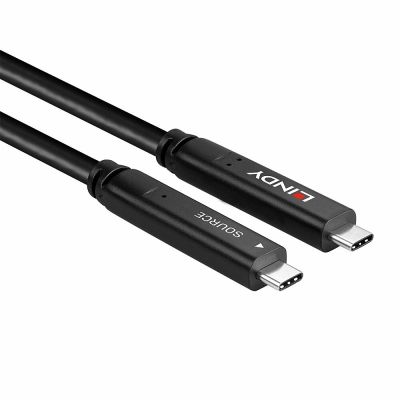4. Lindy 43398 kabel USB USB 3.2 Gen 1 (3.1 Gen 1) 10 m USB C 5 Gbit/s 60 W Czarny