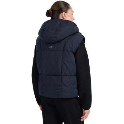 3. Kamizelka damska 4F F299 głęboka czerń 4FWAW25TVJAF299 20S