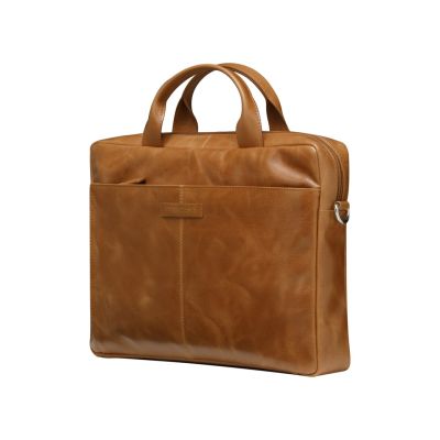 5. Torba skórzana dbramante1928 Amalienborg z paskiem na ramię oraz kieszenią na laptop 15" (tan)