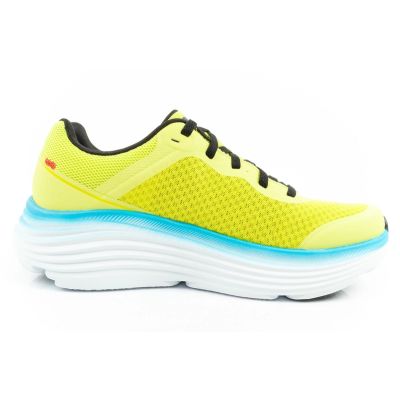 4. Skechers Max Cushioning buty męskie sportowe do biegania lekkie  limonkowe