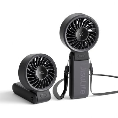2. Mini wentylator Jisulife Handheld Fan Life7 3600mAh przenośny wiatraczek USB - czarny