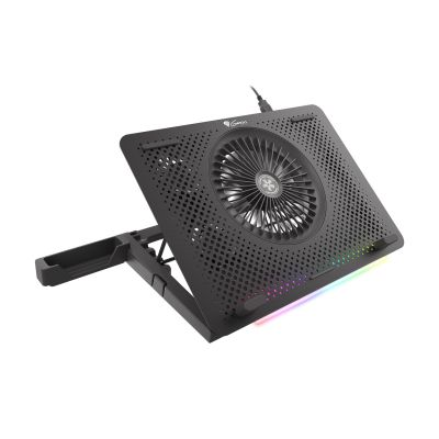 5. Podstawka chłodząca pod laptopa Genesis Oxid 450 RGB 15.6" z wentylatorem, podświetlenie, 2 USB