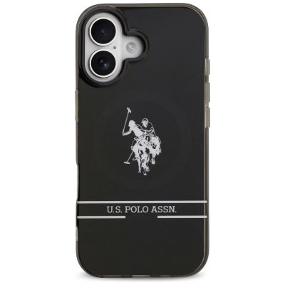 3. Etui US Polo DH and Bottom Stripe Logo MagSafe na iPhone 17 - czarne