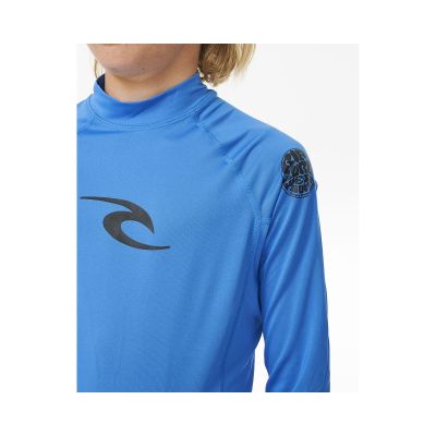 2. Lycra RIP CURL Brand Wave Upf L/S-Boy niebieski