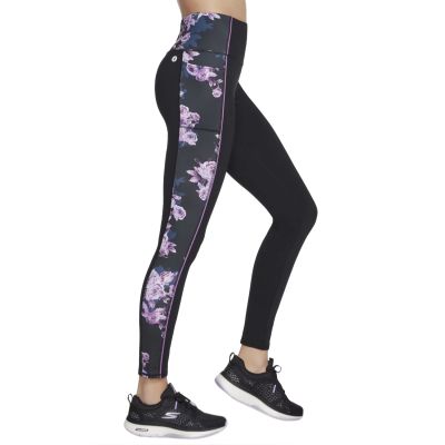3. Skechers GO Stretch Winter Bloom Legging LG5-BLVP Czarne XS