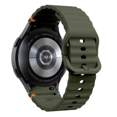 2. Pasek Tech-Protect Silicone Sport na Samsung Galaxy Watch 4 / 5 / 5 Pro / 6 / 7 / FE - zielony