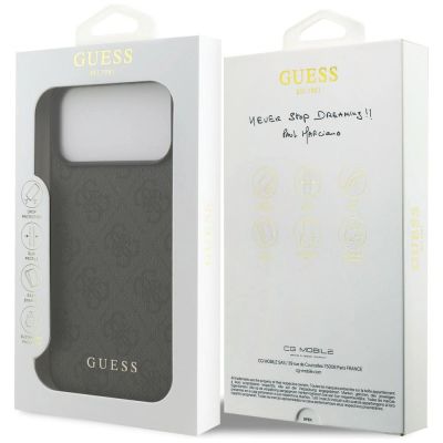 8. Etui Guess 4G Classic na iPhone 17 Pro Max / 18 Pro Max - czarne