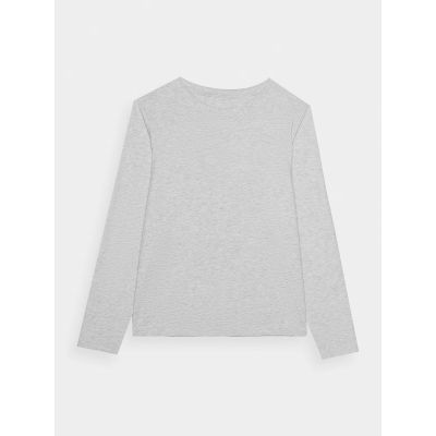 5. Longsleeve oversize gładki damski 4F 4FWMM00TLONF431-27M