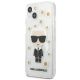 2. Etui Karl Lagerfeld Flower Ikonik Karl na iPhone 13 mini - przezroczyste