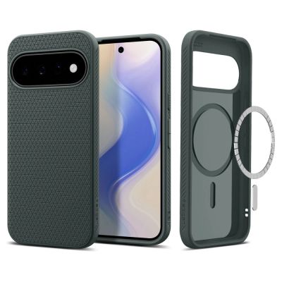 Etui Spigen Liquid Air Mag MagSafe na Google Pixel 11 - ciemnozielone
