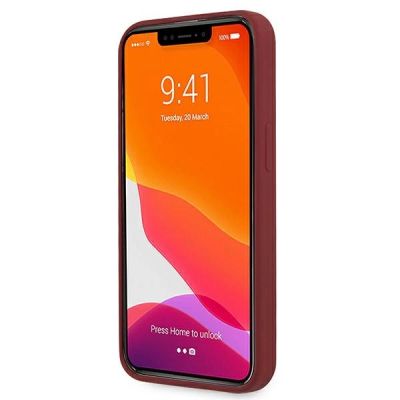 5. Etui Mercedes Silicone Line na iPhone 13 Pro Max - czerwone