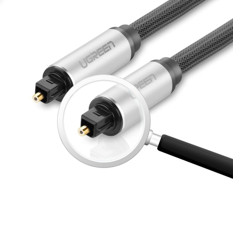 7. Kabel Ugreen AV108 10541 optyczny Toslink/SPDIF 3m - szary
