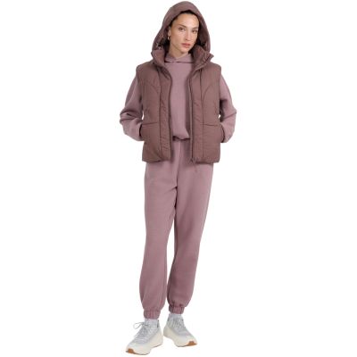 9. Kamizelka damska 4F F299 ciemny brązowy 4FWAW25TVJAF299 80S