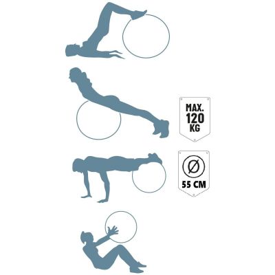 4. PIŁKA FITNESS 55CM NIEBIESKA UMBRO