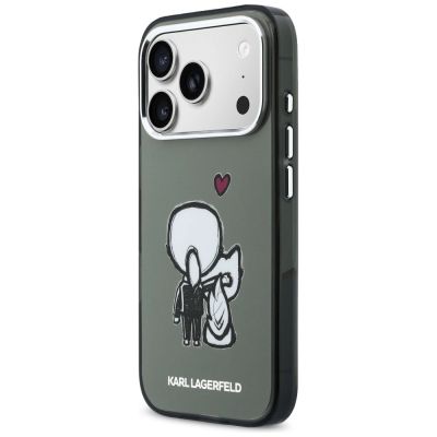 2. Etui Karl Lagerfeld Karl & Choupette Back MagSafe na iPhone 17 Pro - czarne