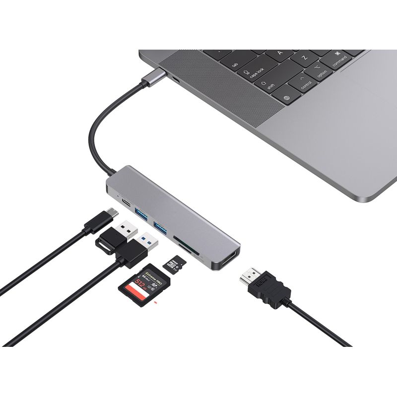 5. Conceptronic DONN02G stacja dokująca USB 3.2 Gen 1 (3.1 Gen 1) Type-C Aluminium