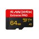 Sandisk Extreme Pro microSD UHS-I 64GB MicroSD 200MB/s(R) / 90MB/s(W)
