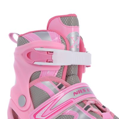 70. Łyżworolki Nils Extreme 2w1 Pink r.39-42 NH18366 A