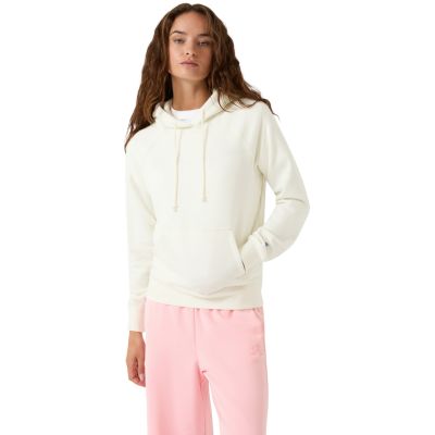 Bluza damska Champion Hooded Sweatshirt kremowa 118160 WW049