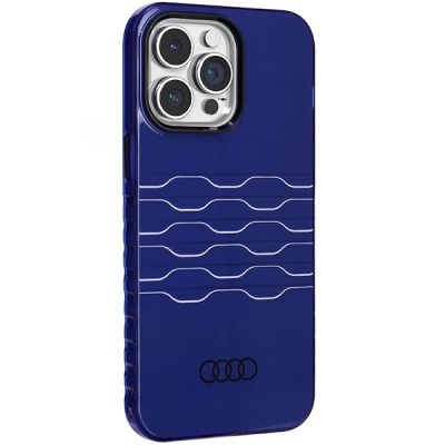 6. Etui Audi IML MagSafe na iPhone 14 Pro Max - niebieskie