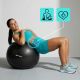 3. Piłka fitness Meteor 65 cm czarna