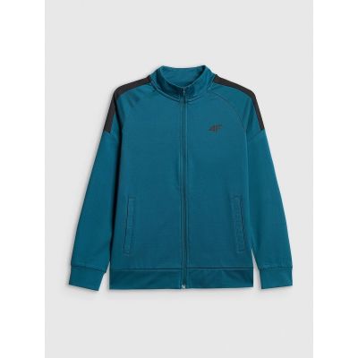 7. Bluza sportowa regular bez kaptura chłopięca 4F 4FJRSS26TFSWM0991-46S