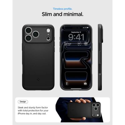 8. Etui Spigen Thin Fit MagSafe na iPhone 18 Pro / 17 Pro - czarne
