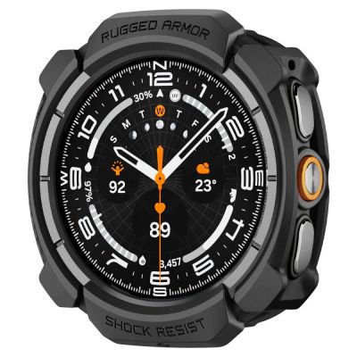3. Etui Spigen Rugged Armor na Samsung Galaxy Watch Ultra 47 mm - czarne matowe