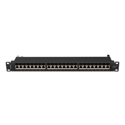 5. LANBERG PATCH PANEL 19" 24 PORT 1U KAT.7 FTP CZARNY PPS7-1024-B
