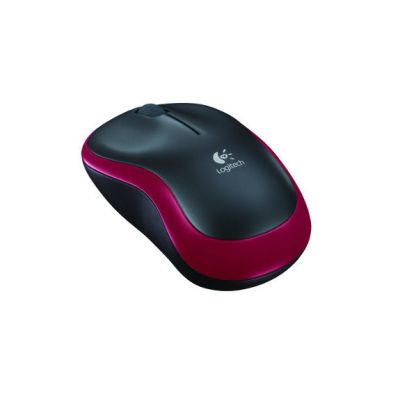 Mysz bezprzewodowa Logitech M185 910-002237 (optyczna; 1000 DPI; kolor czerwony)