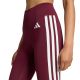 4. Legginsy damskie adidas Optime Essentials Workout 3-Stripes 7/8 bordowe KT3772