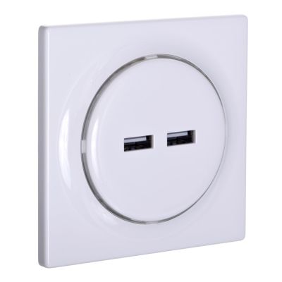 Inteligentne gniazdko USB FIBARO Walli N Outlet, białe (FGWU-021)