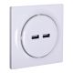 Inteligentne gniazdko USB FIBARO Walli N Outlet, białe (FGWU-021)