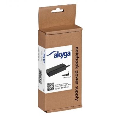4. Zasilacz sieciowy Akyga AK-ND-54 do notebooka Asus (19 V; 2,37 A; 45W; 4 mm x 1.35 mm)