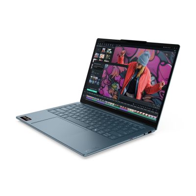 4. Lenovo Yoga Slim 7 14AKP10 Ryzen AI 5 340 14" WUXGA OLED 400nits Glossy 60Hz 16GB LPDDR5x SSD512 Radeon 840M Graphics 70Wh Win11 Tidal Teal