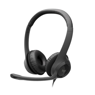 3. Słuchawki Logitech H390 981-000406 (kolor czarny)