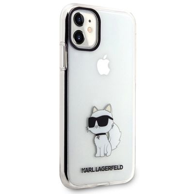 18. Etui Karl Lagerfeld Ikonik Choupette na iPhone 11 / Xr - przezroczyste