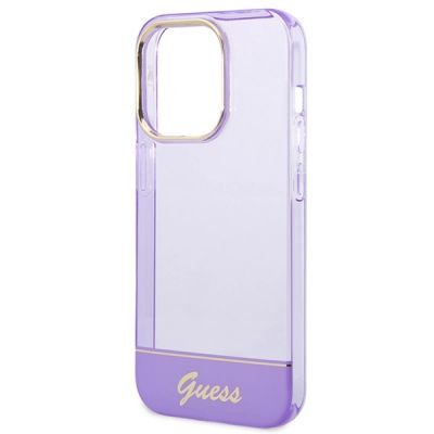 6. Etui Guess Translucent na iPhone 14 Pro Max - fioletowe