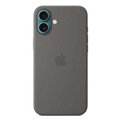 2. Etui Apple z MagSafe | Jabłko | iPhone 16 Plus | Silikon | Kamienny szary